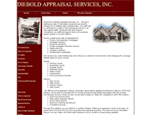 Tablet Screenshot of dieboldappraisal.com